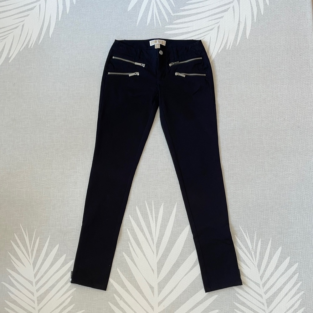 MICHAEL KORS black jeans with zipper details